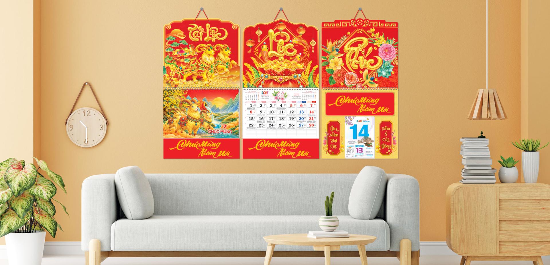 LỊCH BÌA TREO
